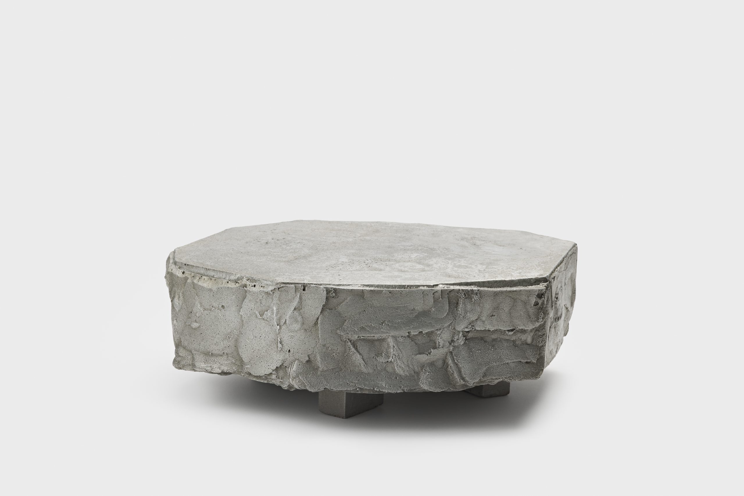 Detail of the hand-imprinted surface of Lying on the floor