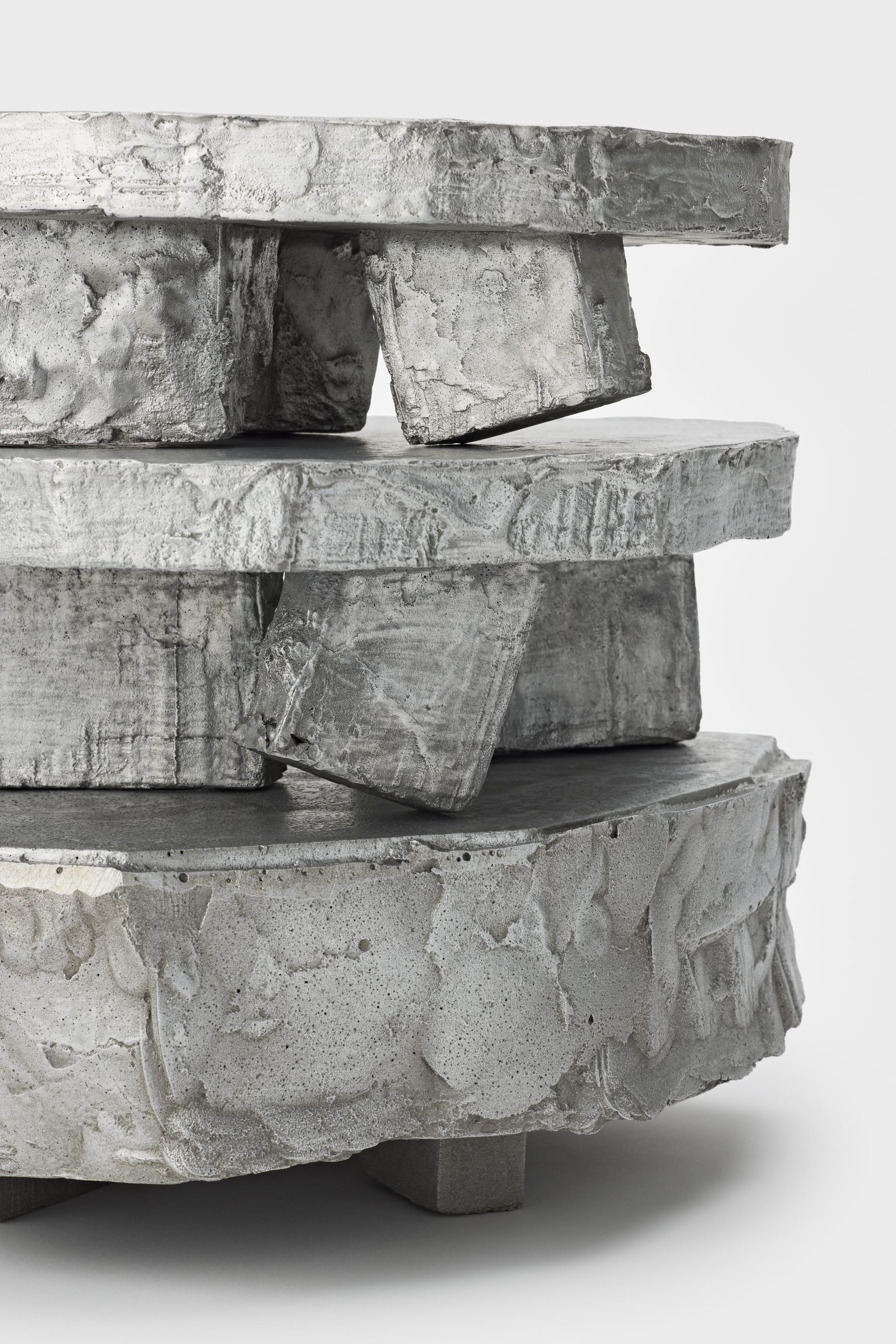 Detail of the surface and form of Eunkyung Lee’s sculpture