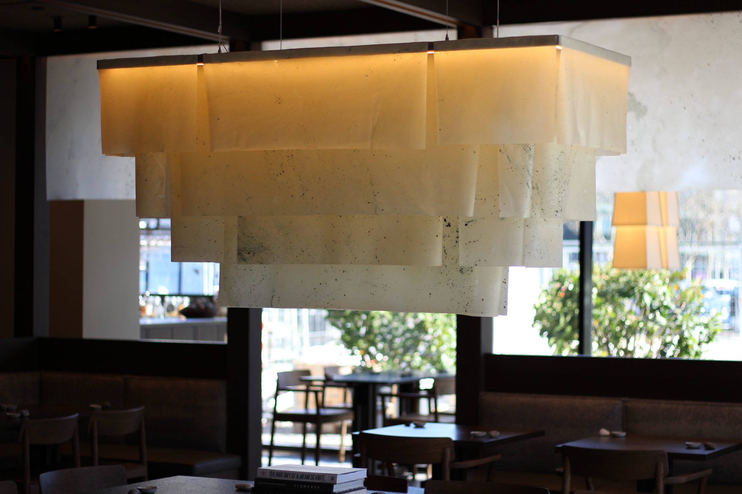 Bio-textile installation designed for Sticks’n’Sushi in Lyngby