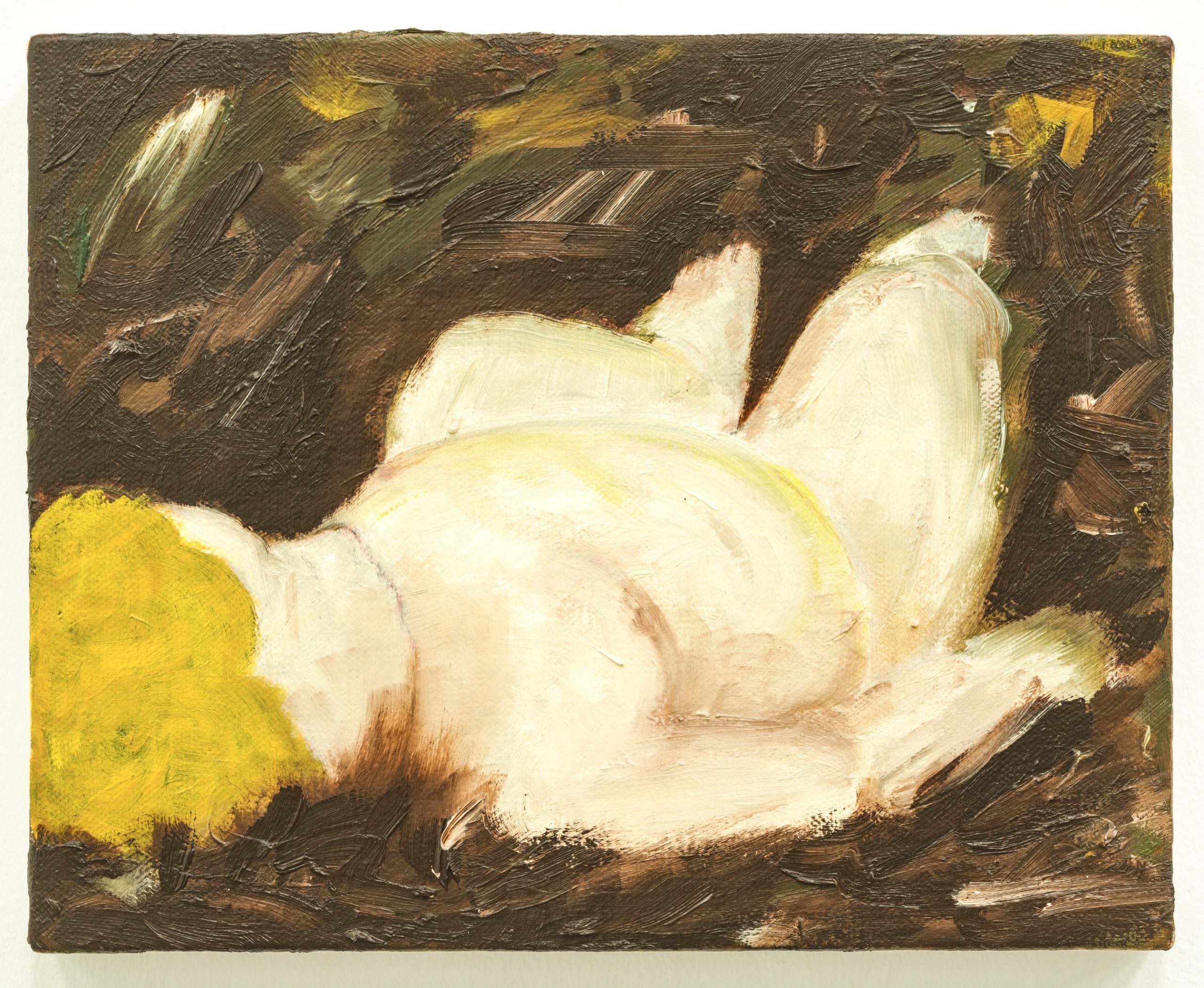 Rachel Howard, Mud Baby 1, 2026, painting shown in Harvest.