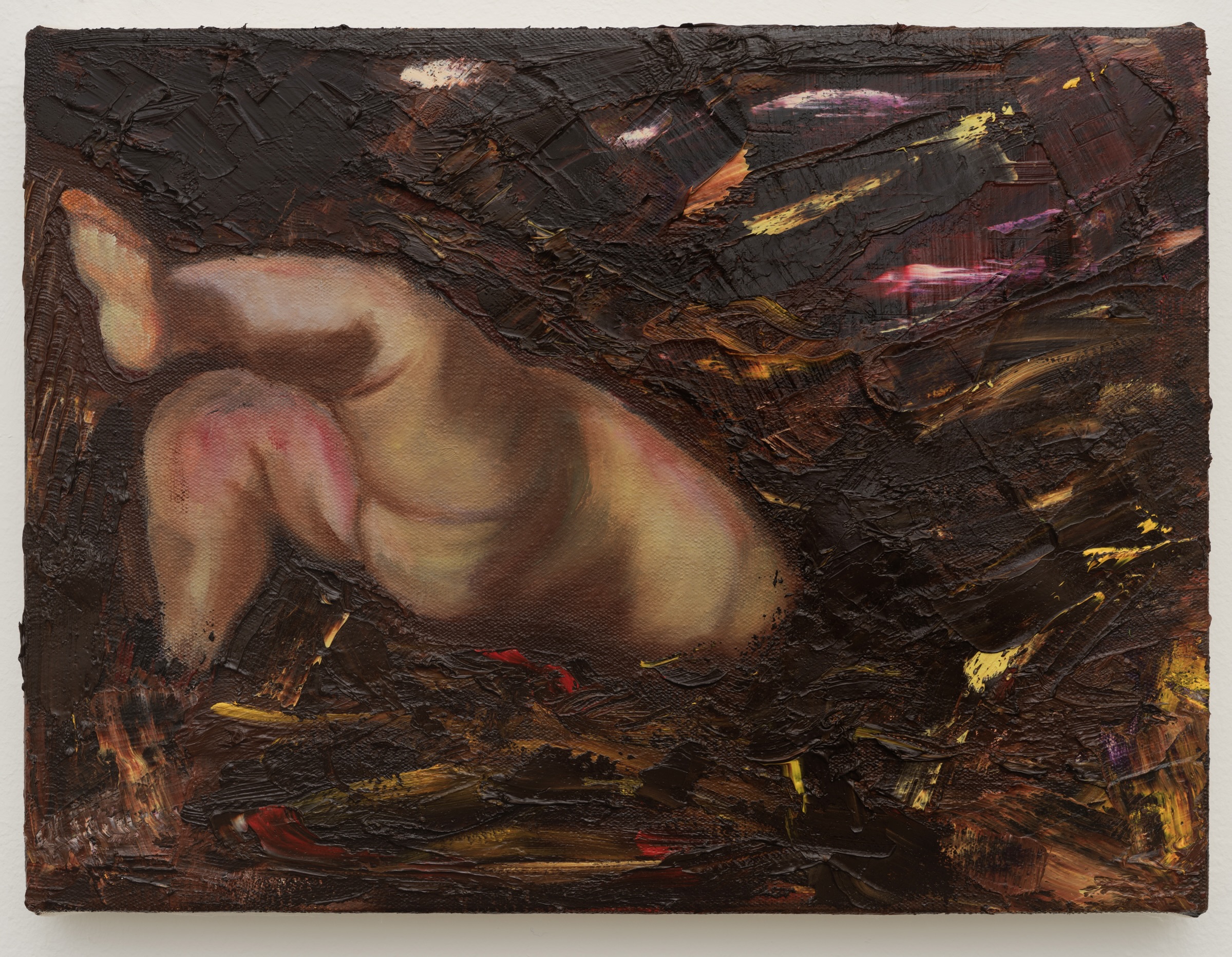 Rachel Howard, Mud Baby 6, 2026, painting shown in Harvest.
