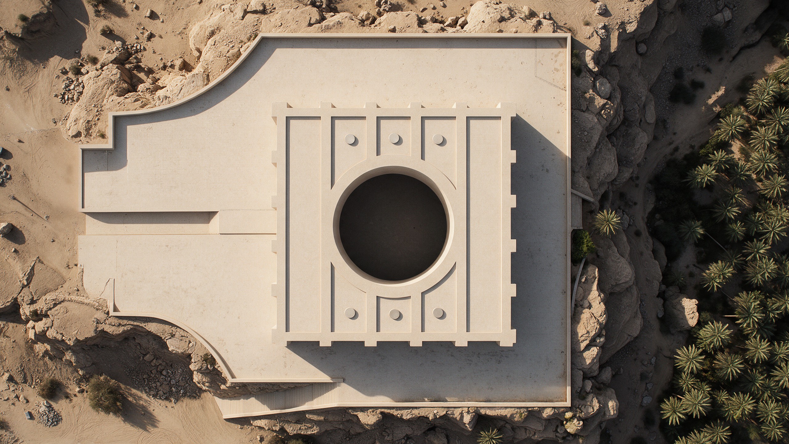 Museum of Contemporary Art Riyadh by Balzar Architects, plan view from above