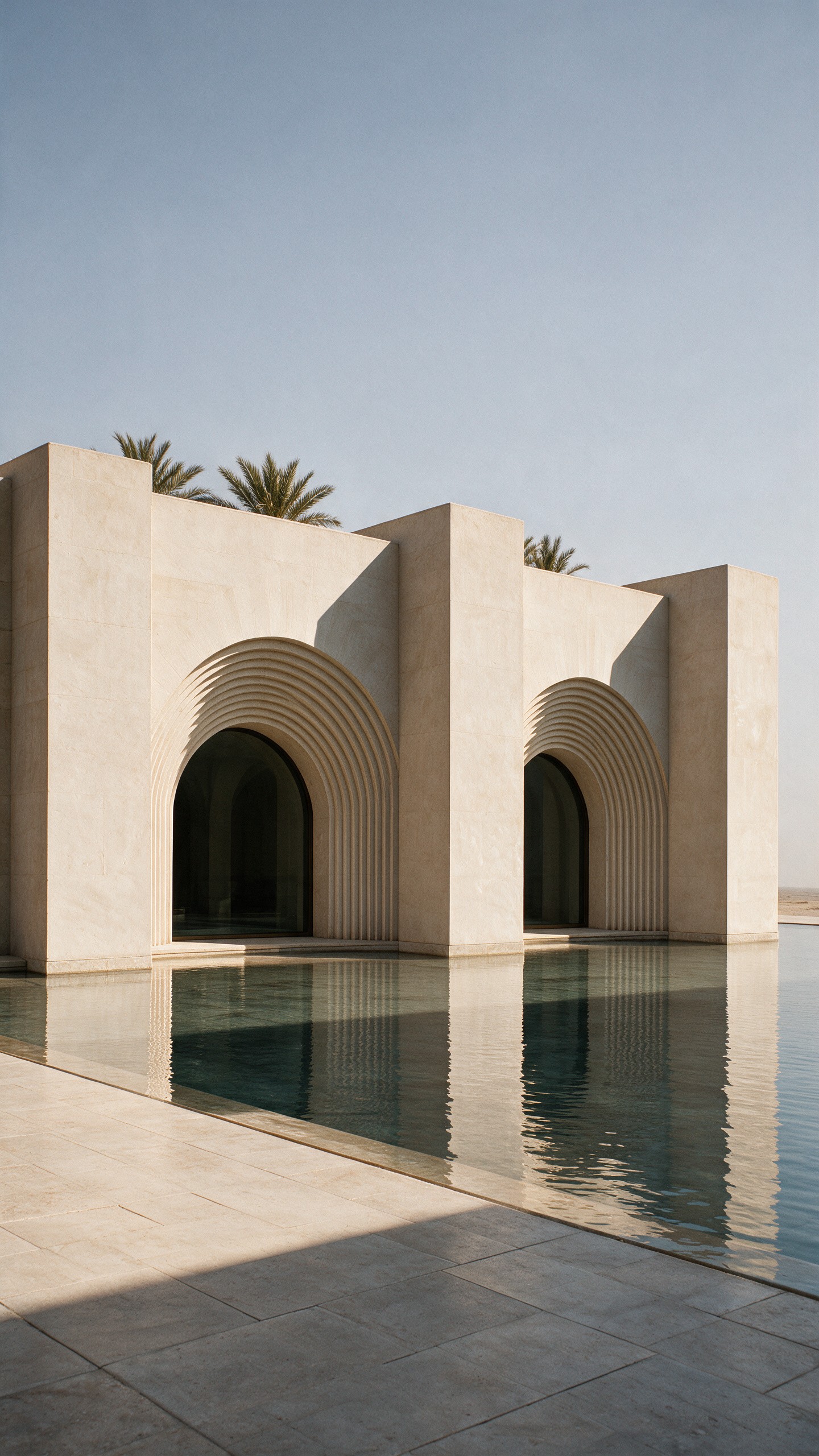 Museum of Contemporary Art Riyadh by Balzar Architects, arches over water