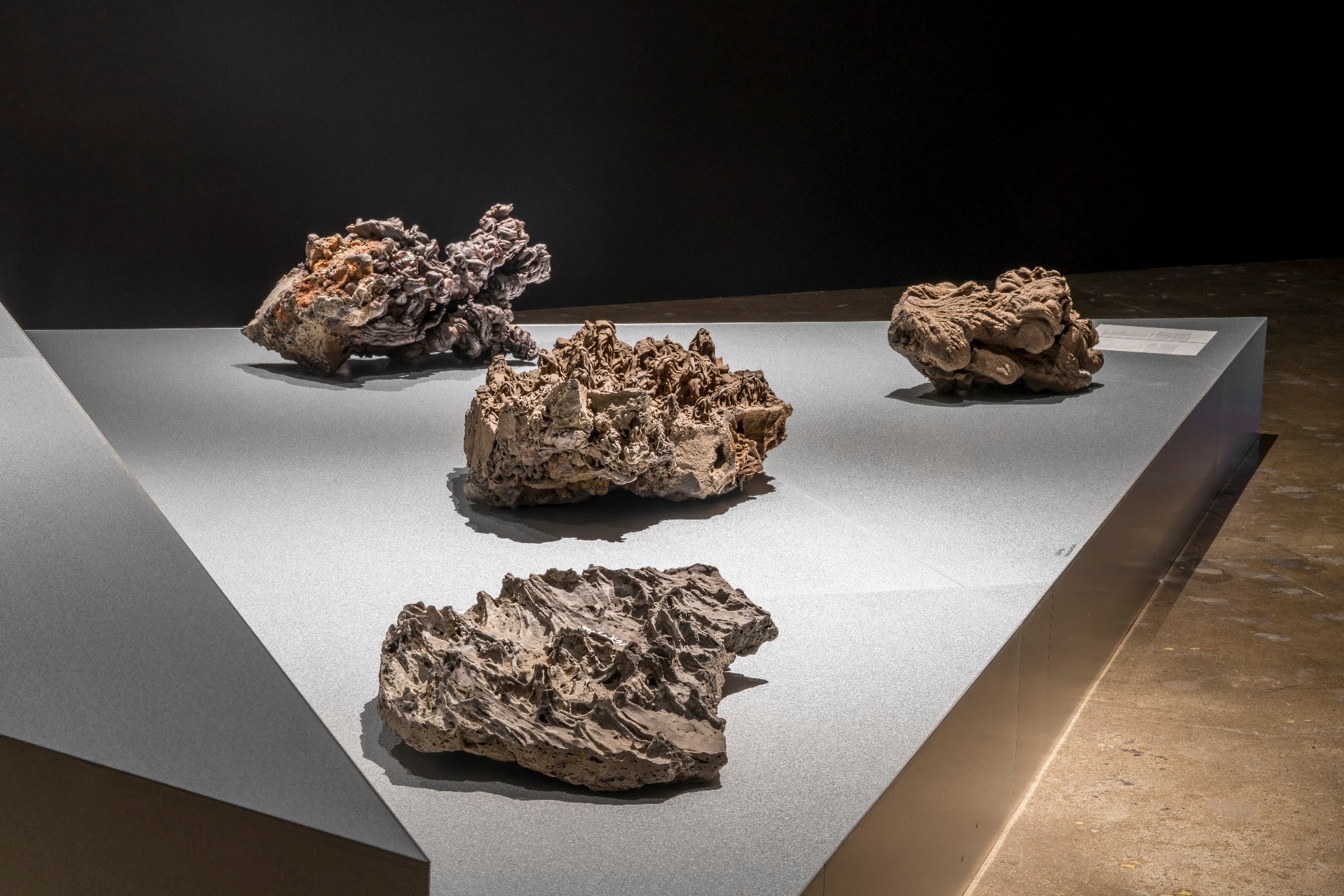 Jeju volcanic rocks from Jeju Stone Park at the Gwangju Biennale
