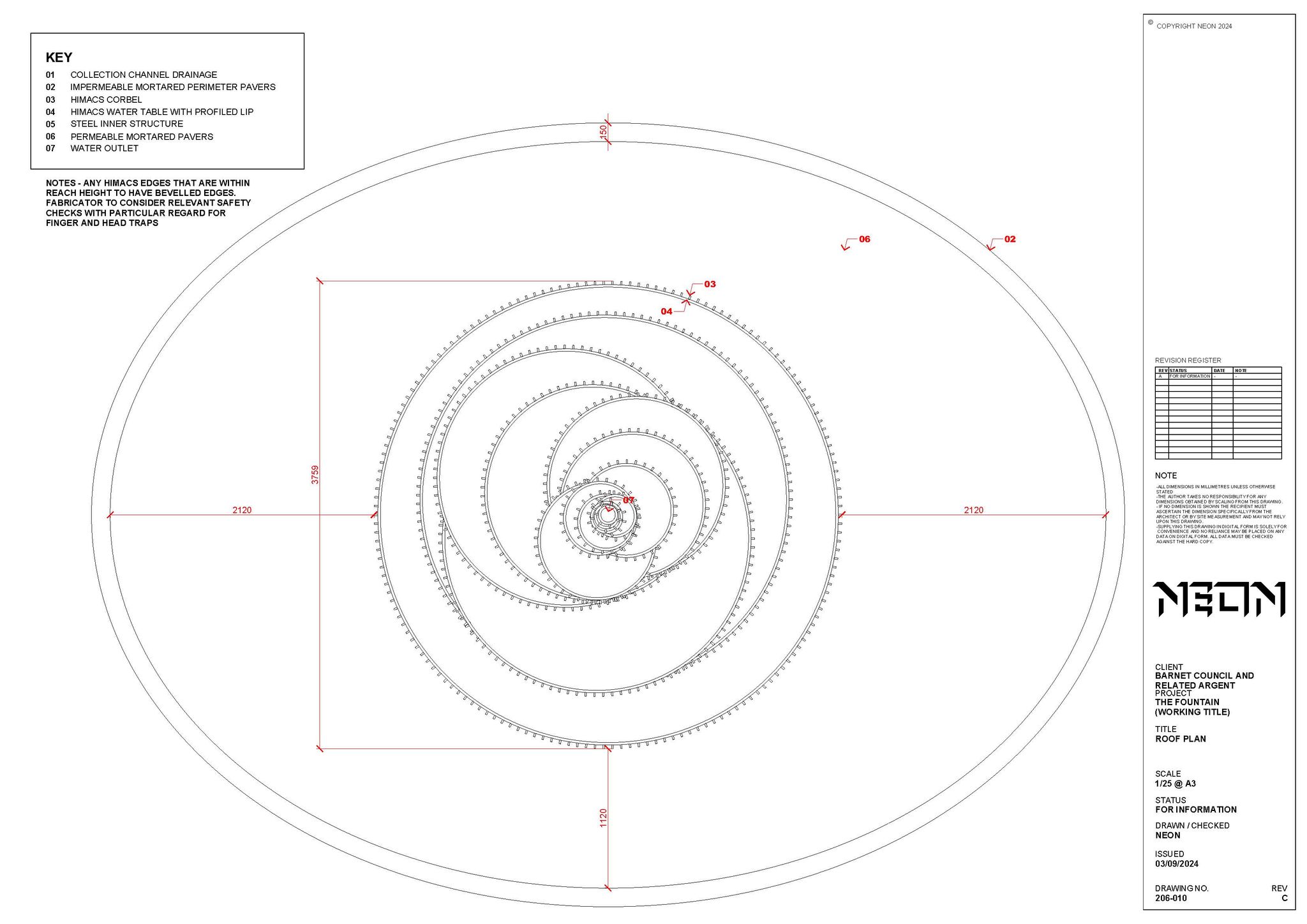 Roof plan of The Fountain