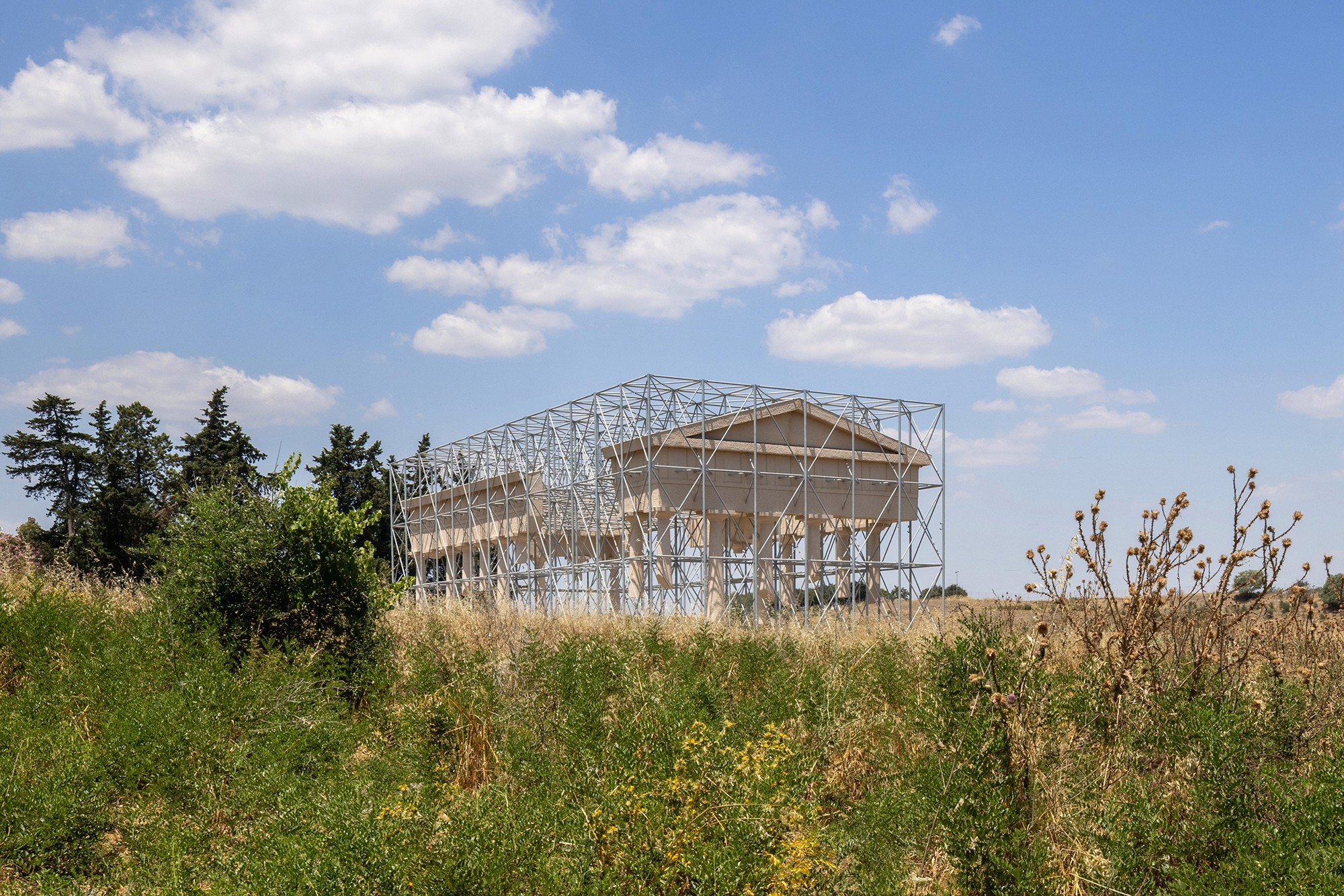 Inverse Ruin by Gijs Van Vaerenbergh for Siris in the Archaeological Park of Herakleia, Policoro