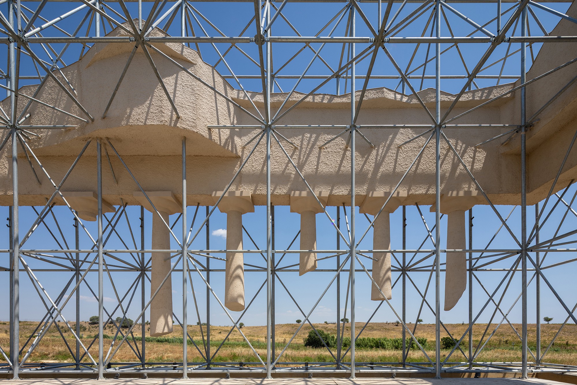 Inverse Ruin by Gijs Van Vaerenbergh for Siris in the Archaeological Park of Herakleia, Policoro
