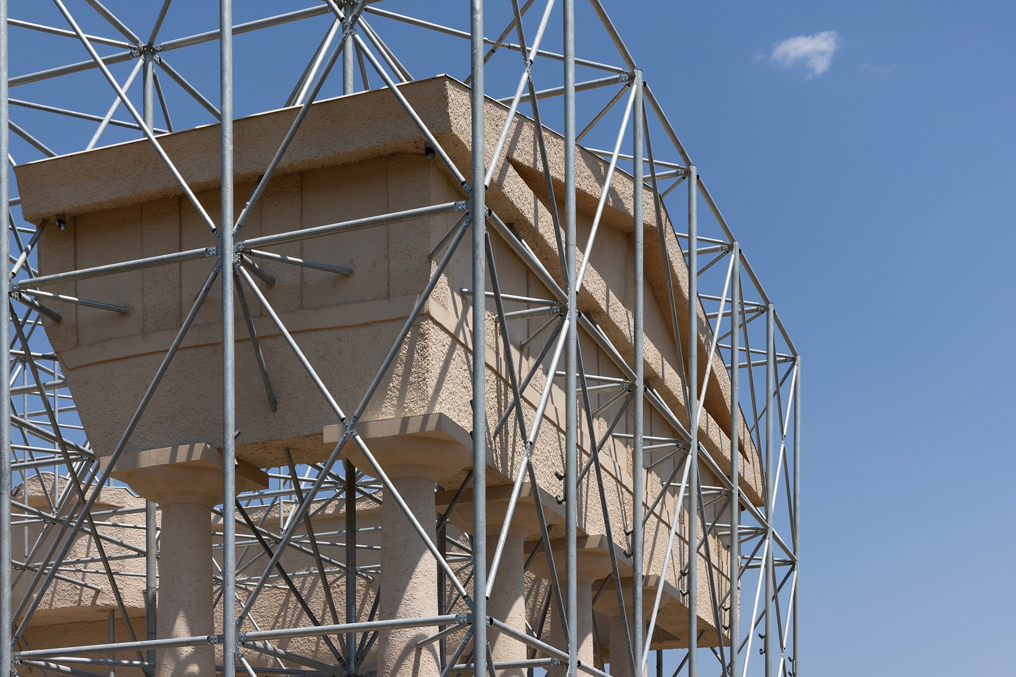 Inverse Ruin by Gijs Van Vaerenbergh for Siris in the Archaeological Park of Herakleia, Policoro